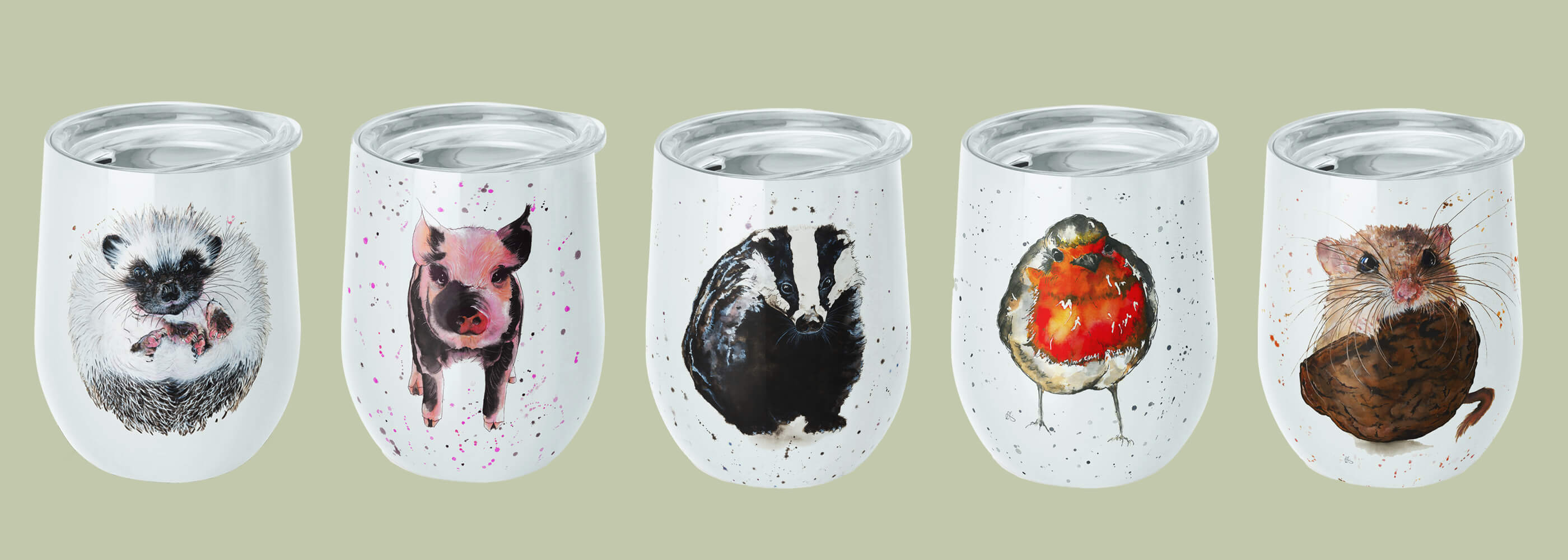 Flora and fauna tumbler collection