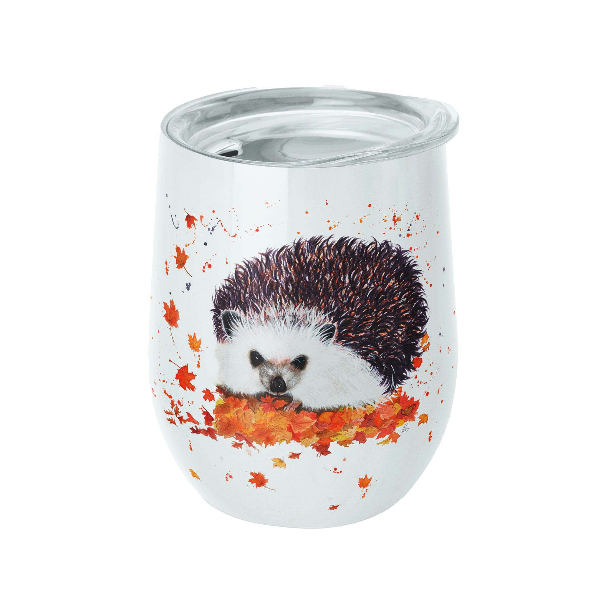 Hedgehog in Autumn Leaves - PURE Tumbler