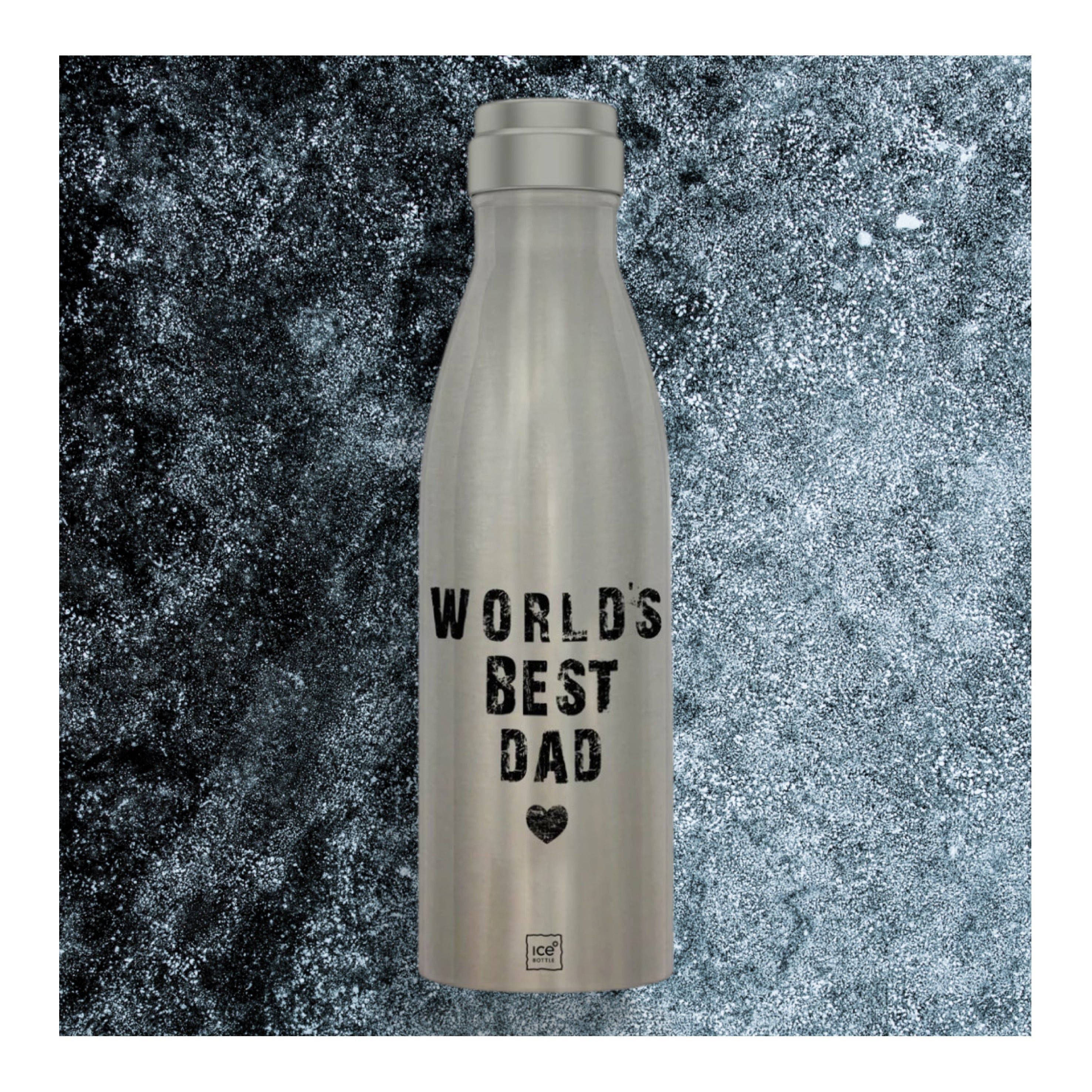 ICE° Bottle - Worlds Best Dad - Stainless Steel Water Bottle
